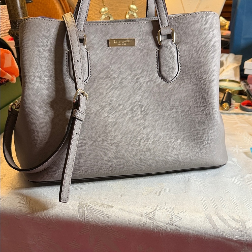 Kate Spade Light Gray Satchel